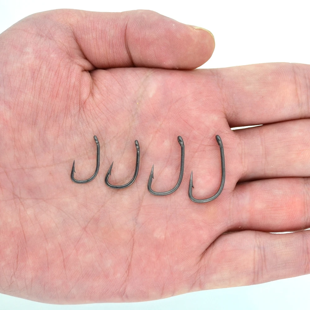 Hirisi Anzuelos de carpa recubiertos PTFE, acero al carbono, afilados - imagen 3