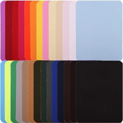 5Pcs Rectangle Iron On Patch 26 Colors Iron On Patches For Clothing Repair Jeans Adhesive Fabric Applique for DIY Accessory