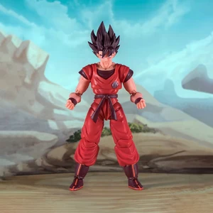 Demoniacal Fit Dragon Ball Z Shf Sohn Goku Kaio Ken Scarlet Martial Artist 16000 Power Level Action Figure Model Weihnachtsgeschenk 10 Hauptverkaufspuppe Ken Original artikuliert - №7