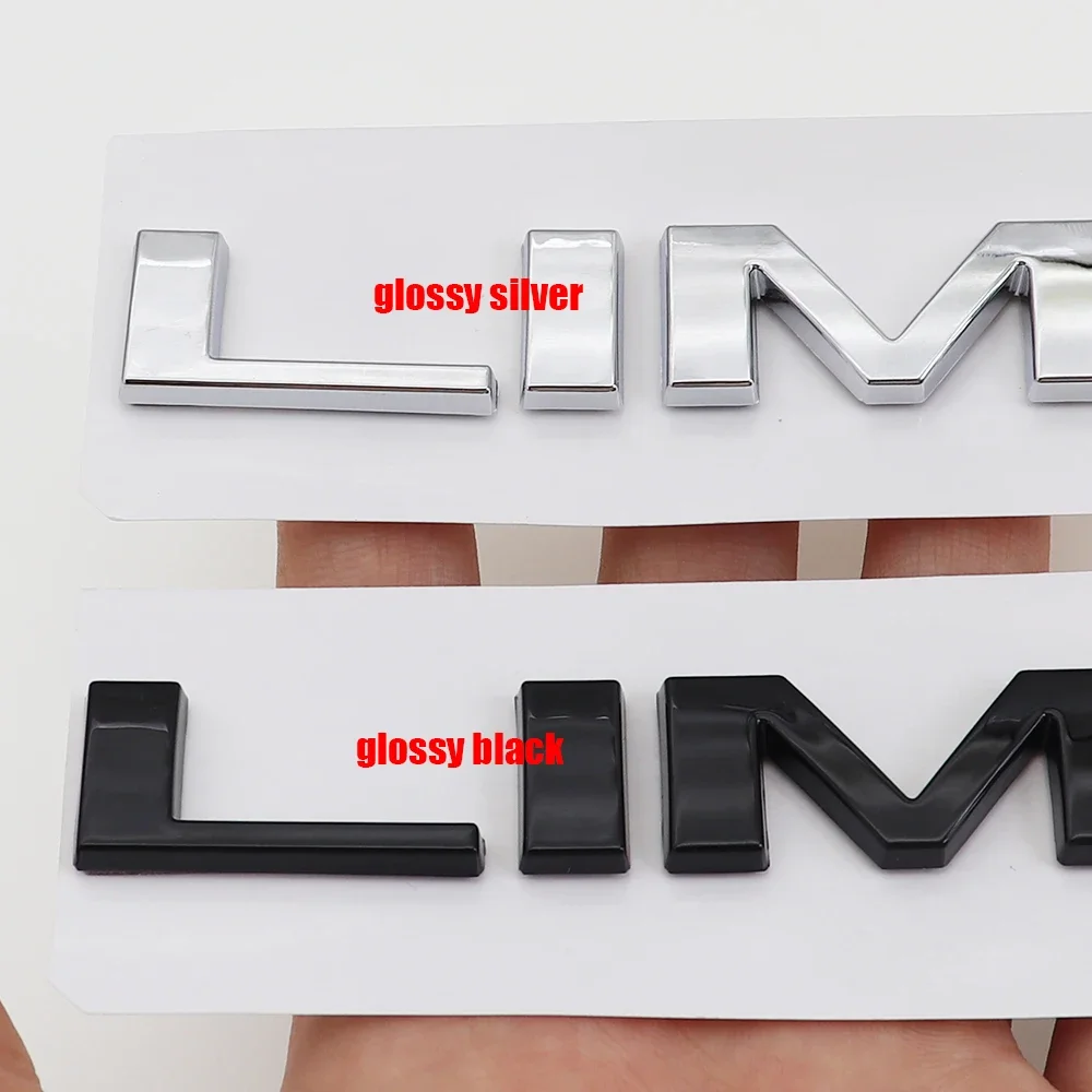1PC 3D ABS LIMITED Car Letter Logo Sticker Tail Bumper Badge Auto Rear Trunk Emblem Styling Accessories JP