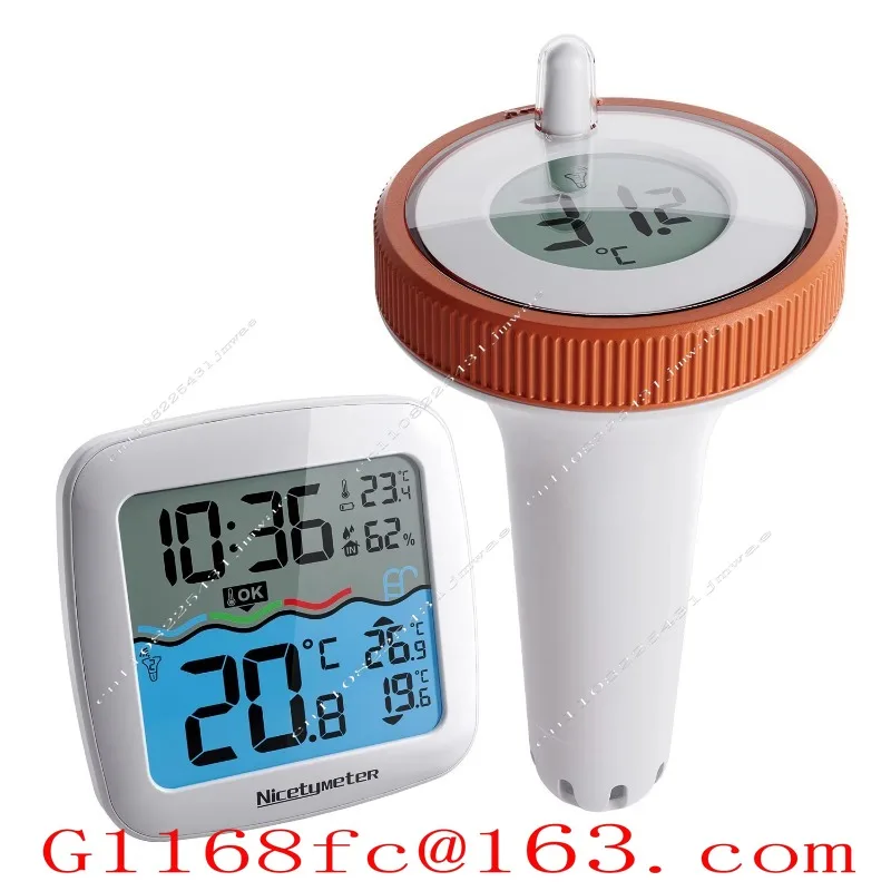 TX15N Wireless Swimming Pool Thermometer IPX7 Waterproof 3-Channel Digital Remote Temperature Humidifier