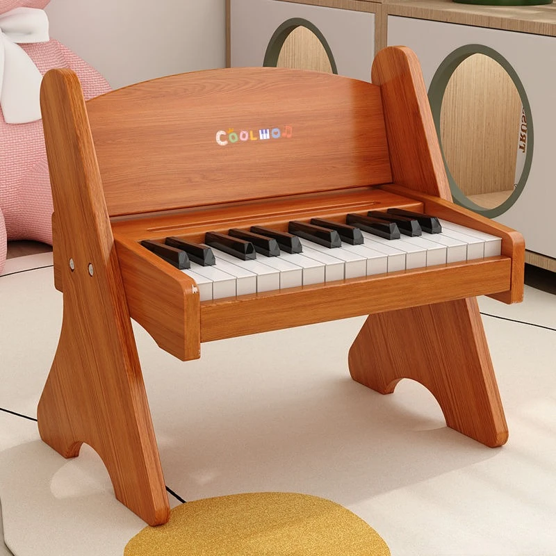 25 Key Electronic Organ Mini Baby Electronic Piano Children Beginner Keyboard Instrument Wooden Electron Piano Gifts for Child