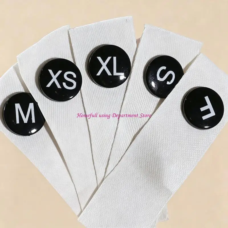  Washable Cloth Size Labels For Household Wardrobe Management Handmade Clothes