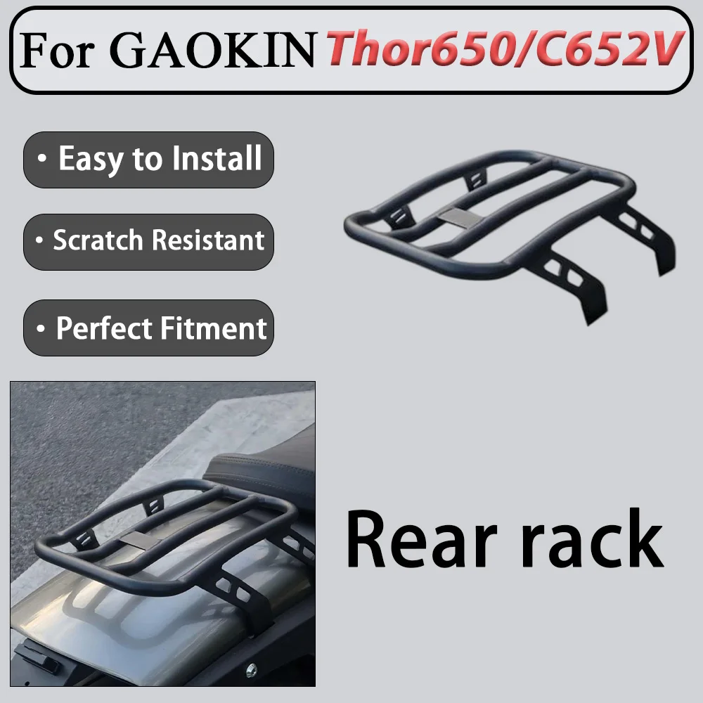 For GAOKIN Thor650 C652V Modified Steel Shelf Dedicated Vehicle Mold Positioning Rear Rotation Unobstructed Car Storage Solution