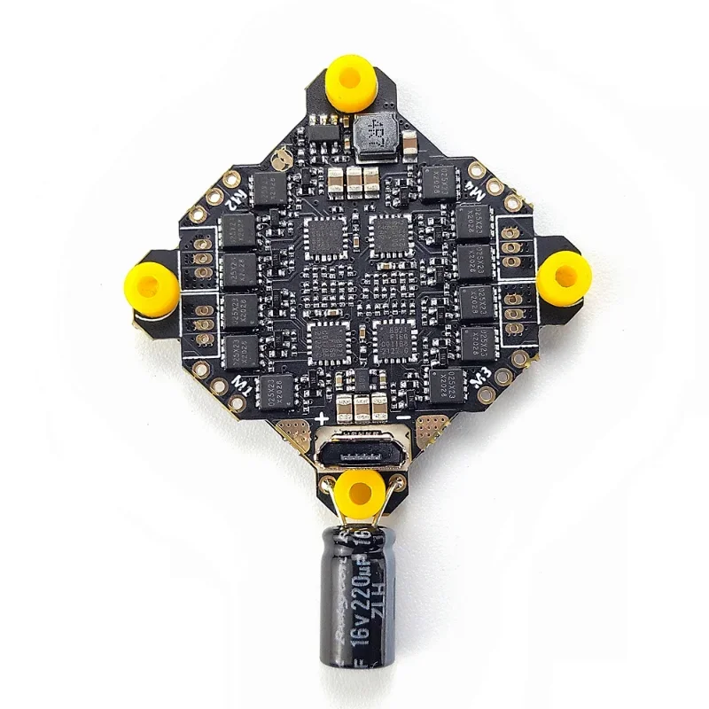 ExpressLRS AIO F4 FC 15A 4in1 ESC Stack with OSD BEC for 1-3S Tiny Whoop FPV Indoor Racing BetaFlight Bluejay 2.4G
