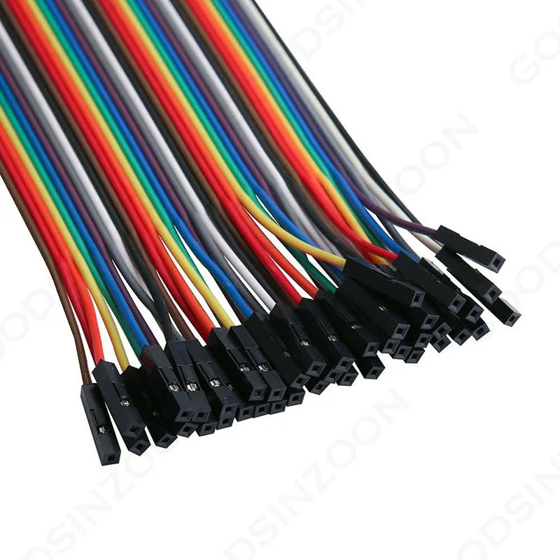120Pcs Dupont Wire 40pin Male to Femal, Male to Male, Female to Female Breadboard Jumper Ribbon Cables for Arduino Raspberry Pi