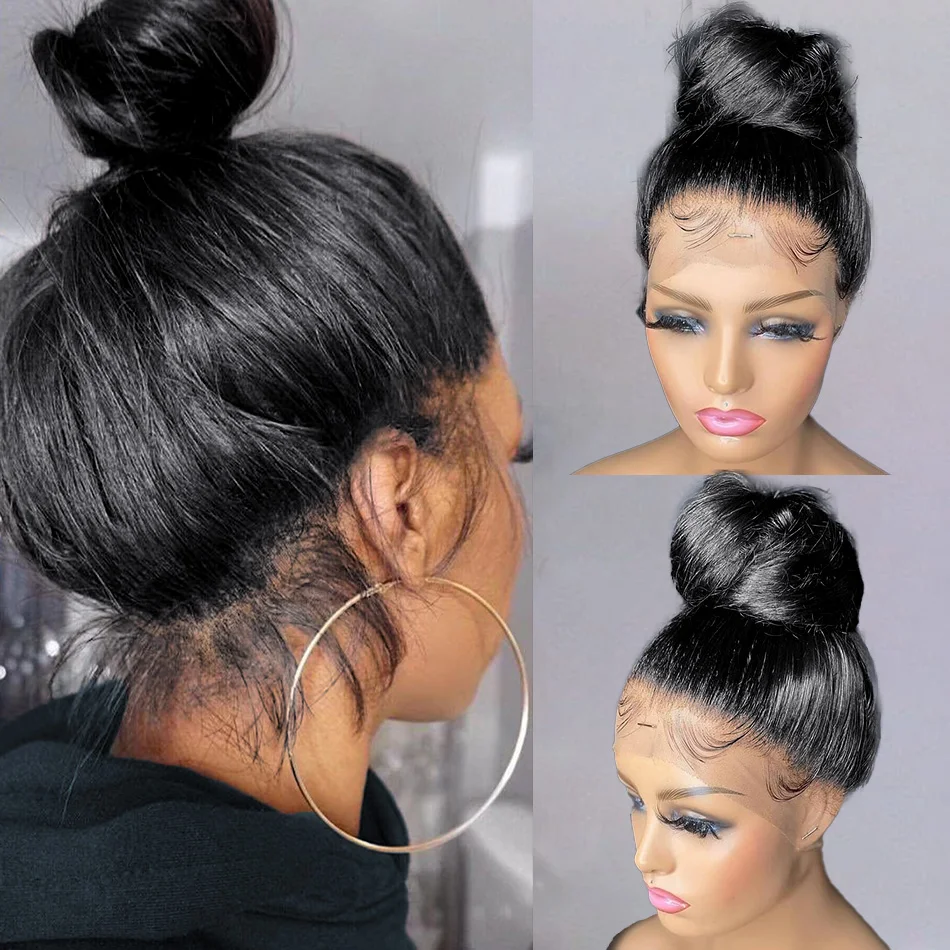 

Straight Human Hair Wigs 360 Full Lace Wigs 30 40 Inch Hd Lace Front Wigs 250 Density 13X4 Lace Frontal Brazilian Wigs For Women