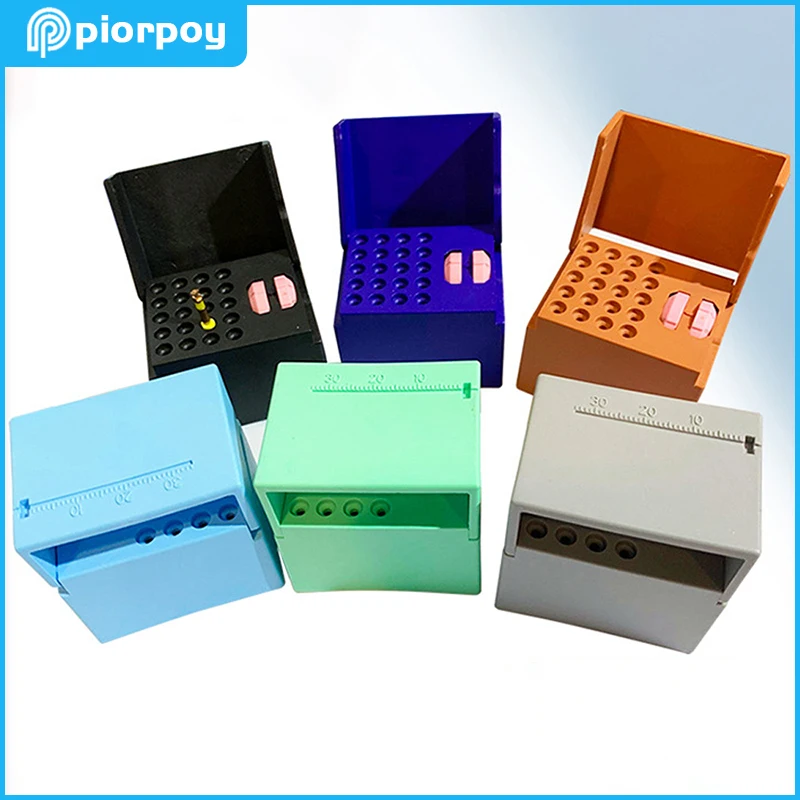 20 Holes Dental Sterilization Box Endo File Holder Stand Root Canal Files Disinfection Block Storage Case Autoclavable Dentist