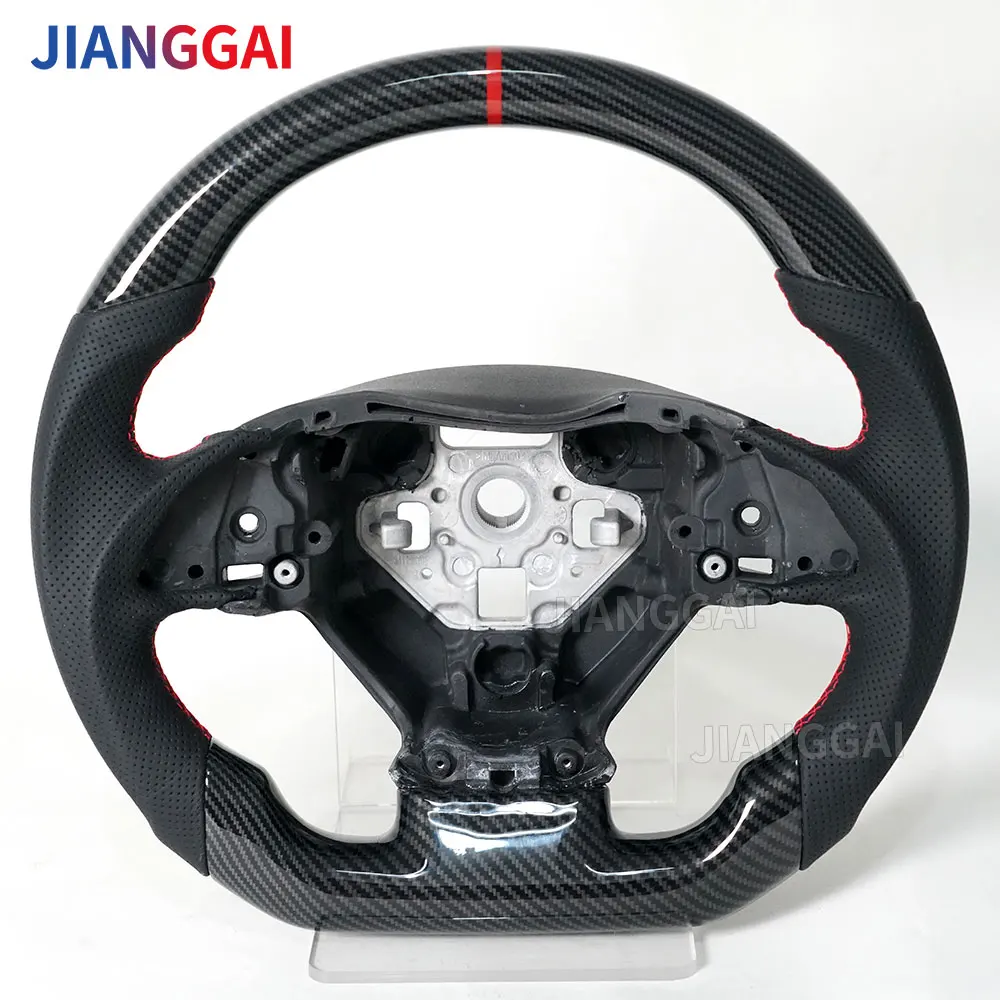 

Hydro Print Carbon Fiber Steering Wheel For Chevrolet Corvette C7 z06 zr1 2014-2019 C7 Racing Sport Steering Wheel Perforated