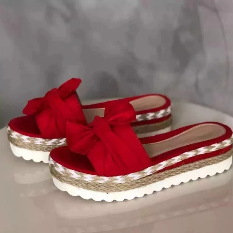 Sandalias de tacón con cuñas para Mujer, zapatos de plataforma elegantes, zapatillas de verano