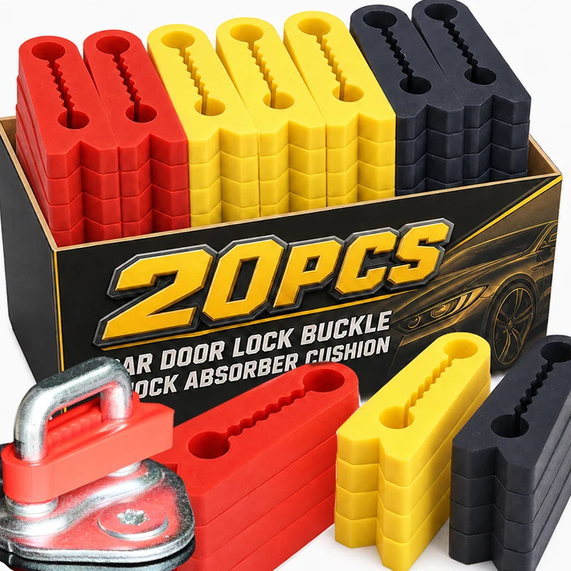 Car Door Lock Damper Buffer Pad Soft Silicone Sound Deadening Cushion Auto Shock Absorber Pad Anti Noise Buffer Sticker Gasket
