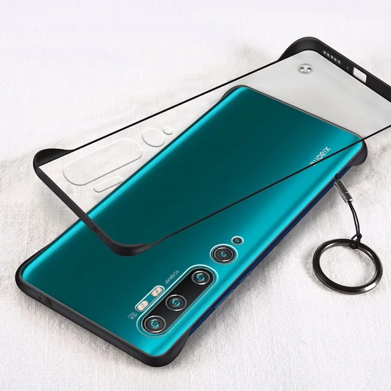 For Xiaomi Mi Note 10 Case Semi-Transparent Frameless Matte Hard Back Cover For Mi Note 10 Pro Note10 Pro Phone Cases