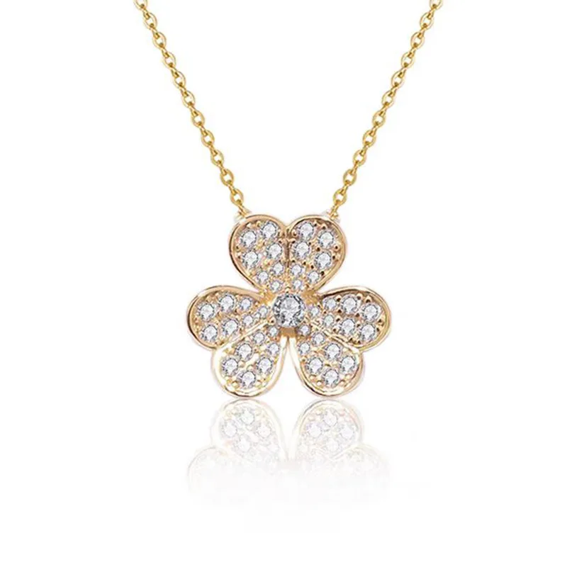 قلادة البرسيم الماسية الكاملة للنساء، قلادة السماء المرصعة بالنجوم متعددة الاستخدامات، سلسلة الترقوة