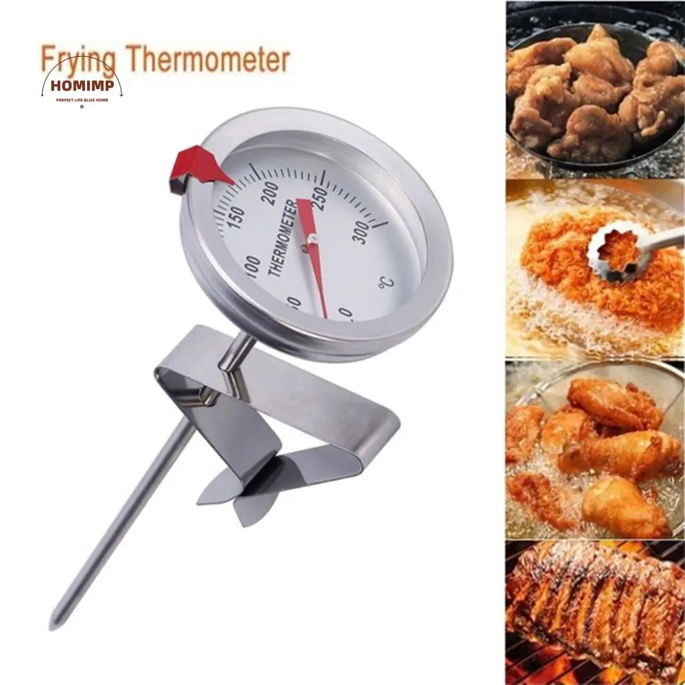 

Cooking Kitchen Deep Frying Turkey Grill BBQ Food Thermometer Temperature Gauge Stainless Steel Stem With Instant Read