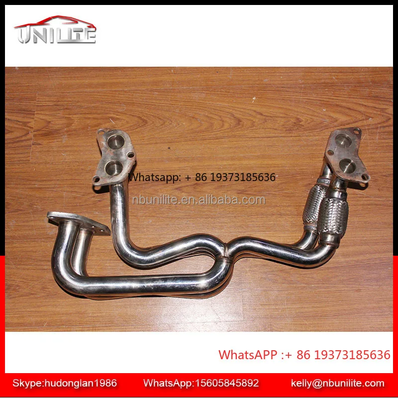 Turbo Equal Length Exhaust Manifold Header and up Pipe FITS 02-07 SU-BA-RU  Impreza WRX/STi