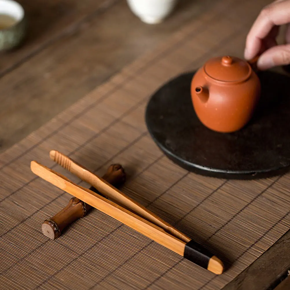 

Chinese Tea Set Brush Holder Retro Bamboo Root Pen Rack Desktop Decor for Home Office Tearoom Calligraphy Brush Storage Holder