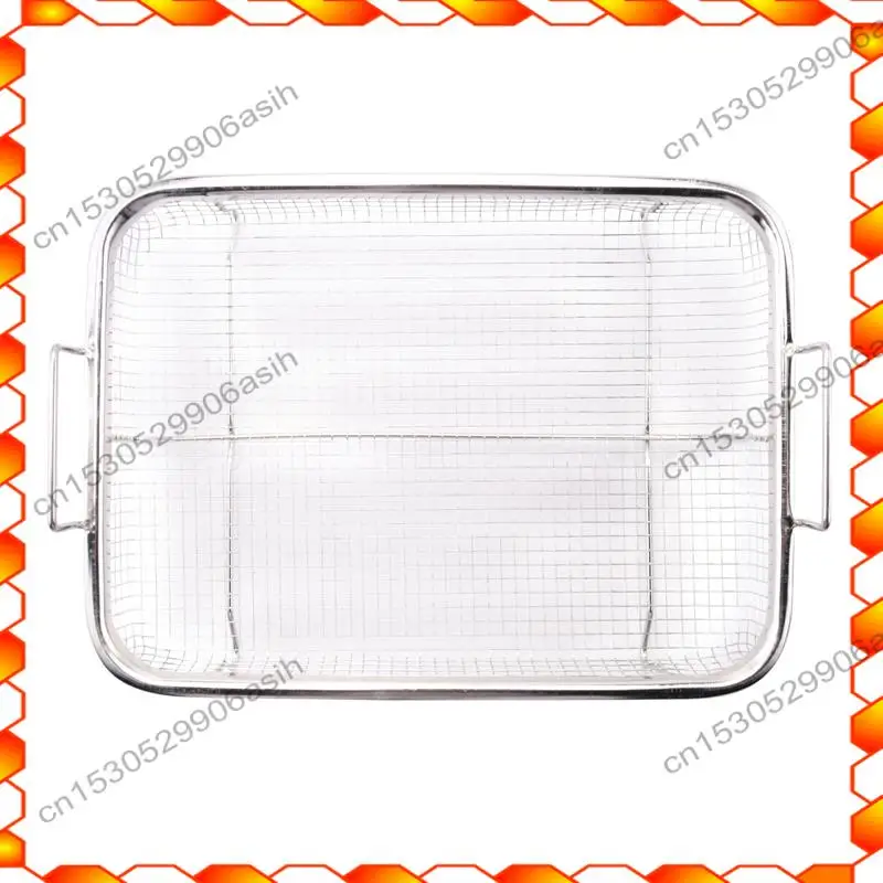 -AT52 Luchtfriteusemand voor oven Roestvrijstalen scherperbak en pan 2-delige set, bakvorm Perfect voor de grill
