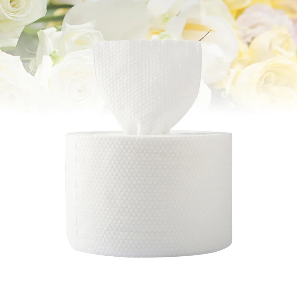 1 箱使い捨てフェイシャルプレミアム不織布ソフトメイク落としウェットドライコットンタオル家庭用屋外用ホワイト