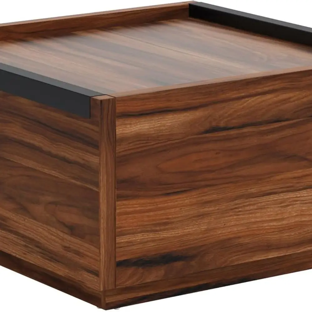 

Contemporary Manhattan Square Coffee Table in Blaze Acacia Finish