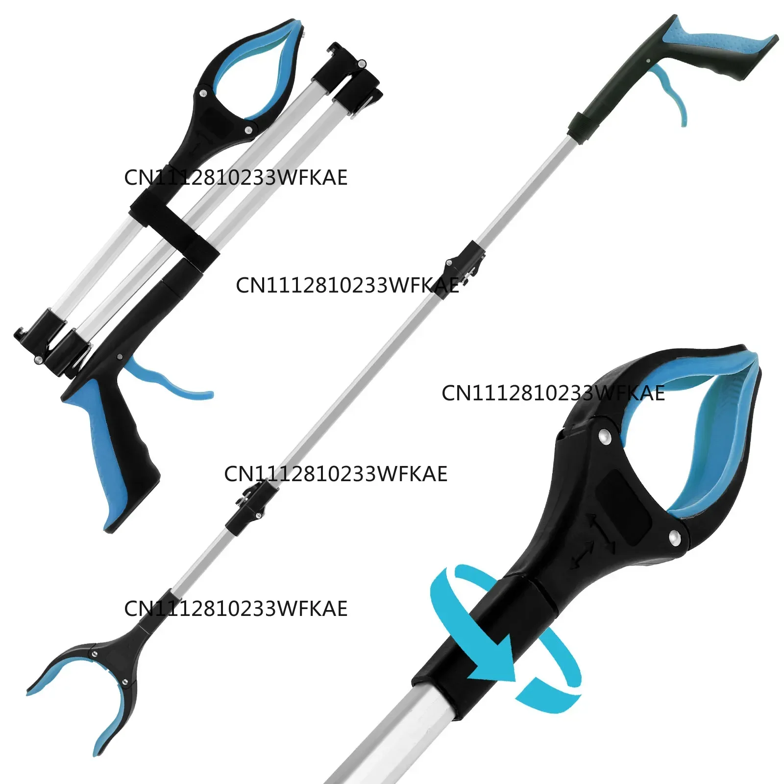Foldable Gripper Extender Hand Tools Litter Reachers Pickers Collapsible Garbage Reacher Grabber Pick Up Tools