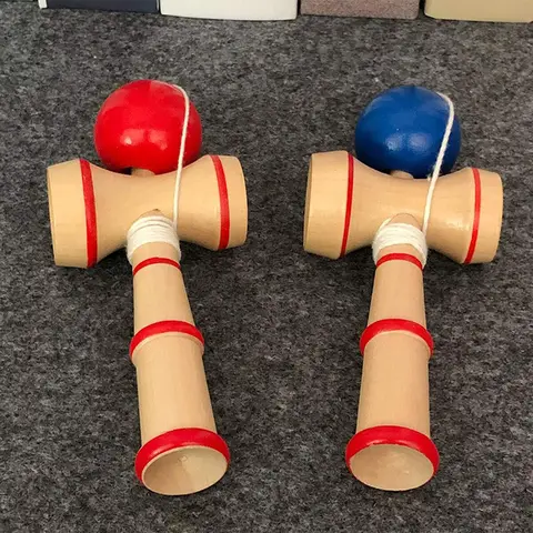 2 Colors Available Wooden Kendama Japanese Traditional Ball Games Classic Hand Flexibility Training Ball Sports Indoor ball Game