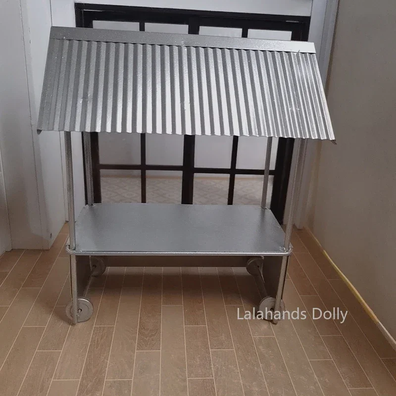 

Dollhouse Mini Simulation Iron House, Barbecue House Food Play Scene Model for Doll House Furniture Decoration Accessories
