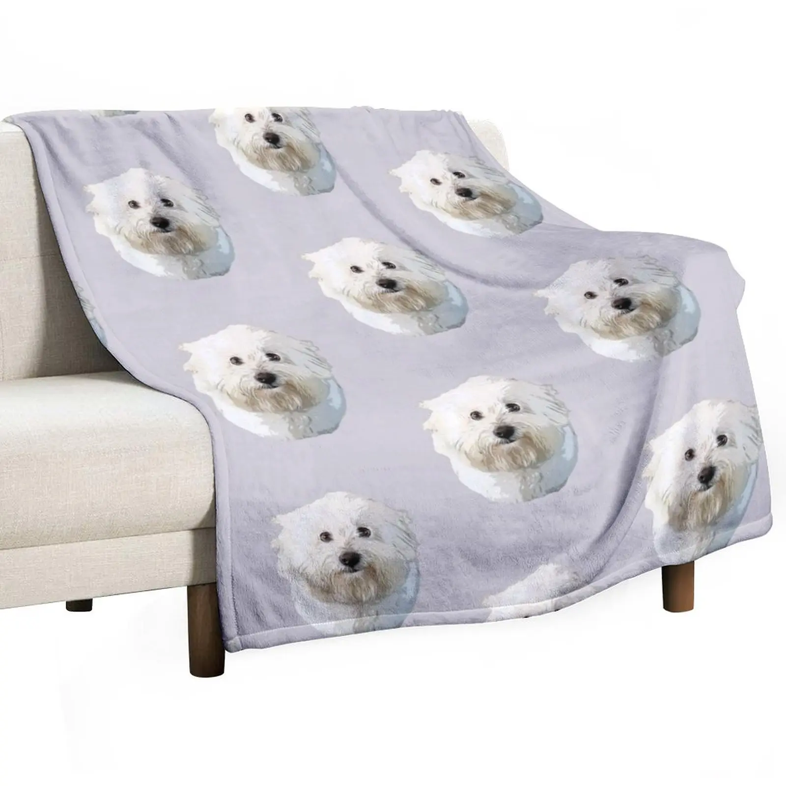 Coton De Tulear Throw Blanket Hairys Blankets Sofas Of Decoration Blankets