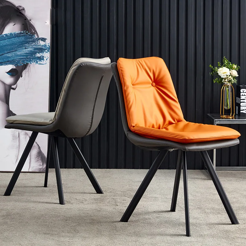 

Двухслойный креативный домашний стул для отдыха, стул для спальни, настольный стул, современный дизайн с двойной спинкой, обеденный стул для переговоров