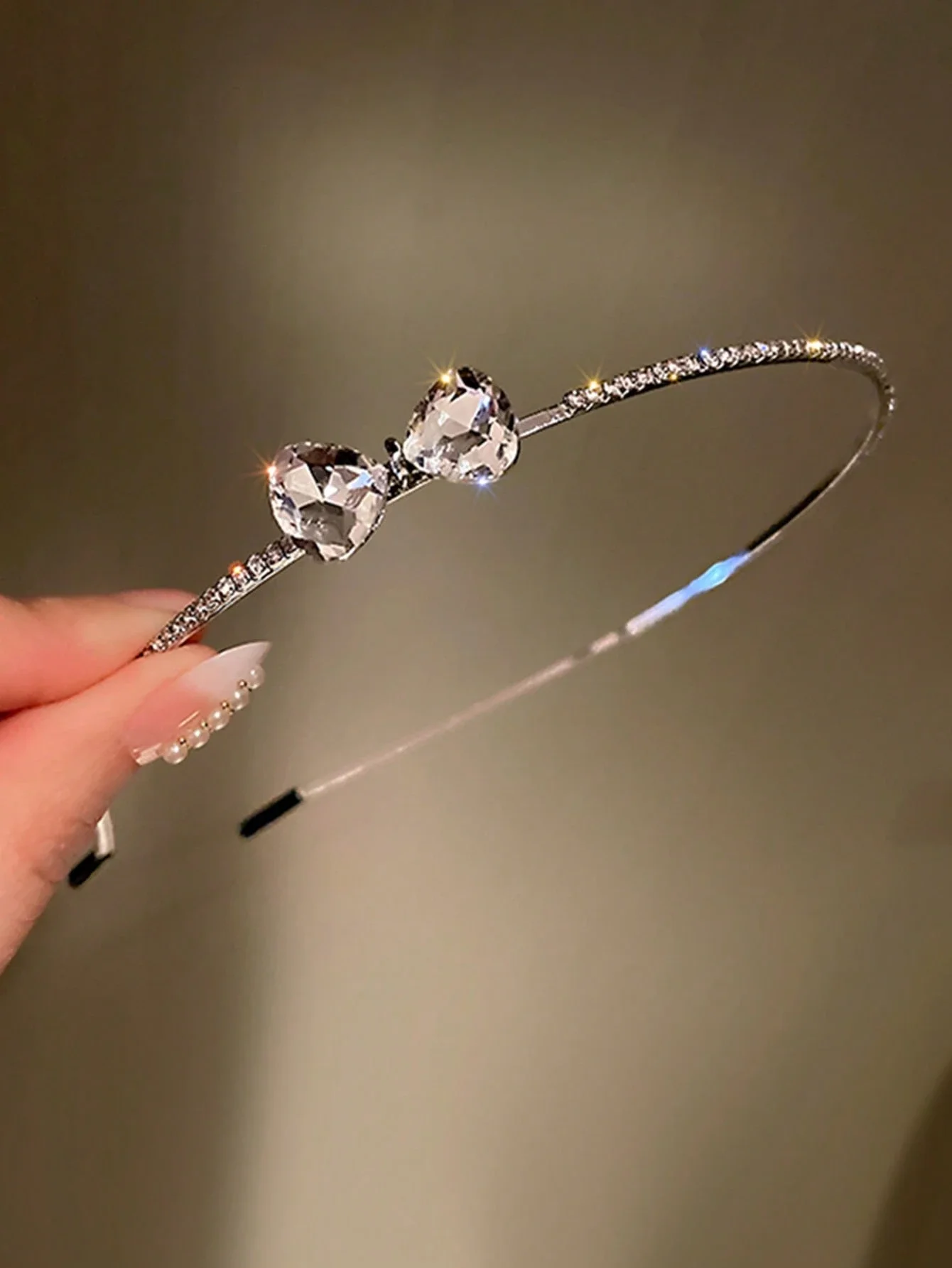 

Elegant Rhinestone Heart Headband For Women Hair Accessories