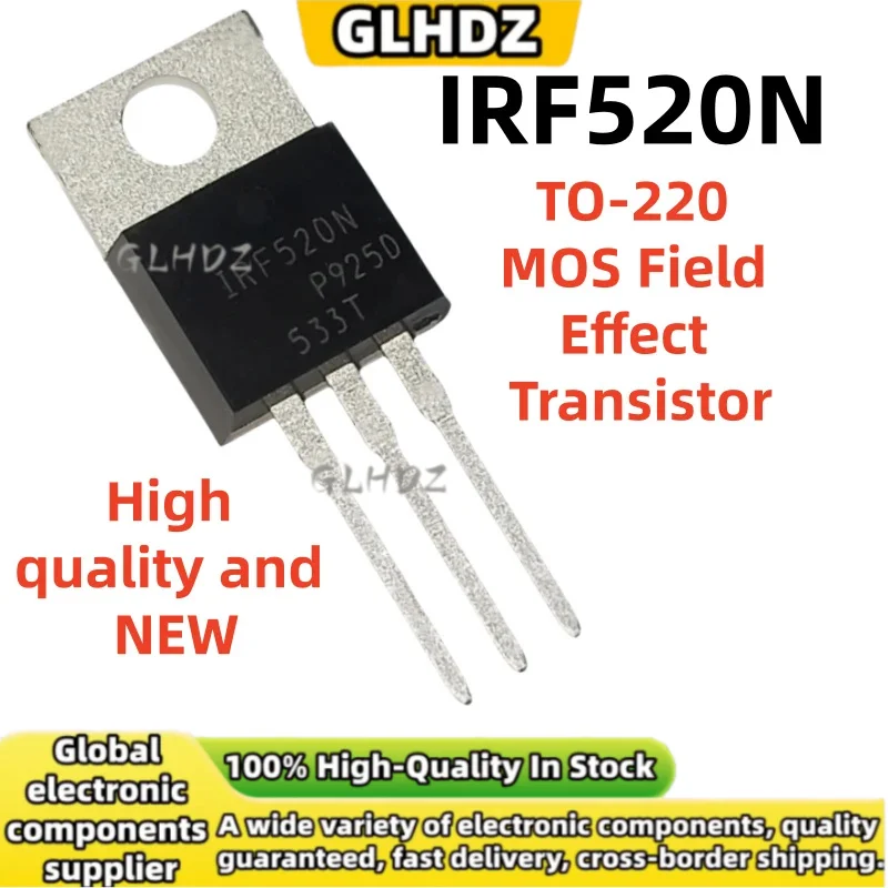 10-30PCS IRF520N MOS Field Effect Transistor TO-220 High quality and NEW in stock