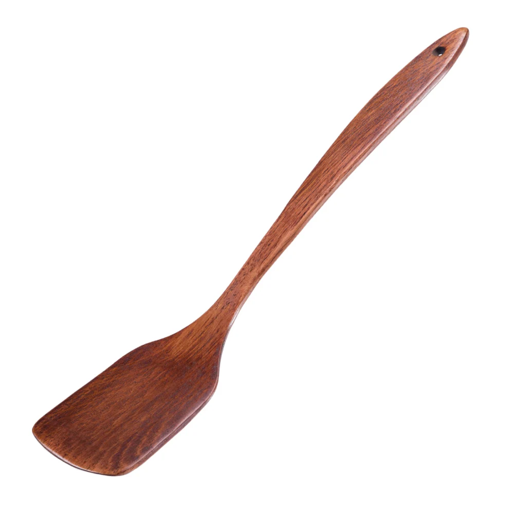 

Cooking Spatula Food Shovel Wood Kitchen Gadget Wooden Turner Long Handle High Temperature Resistant Anti Cracking Easy