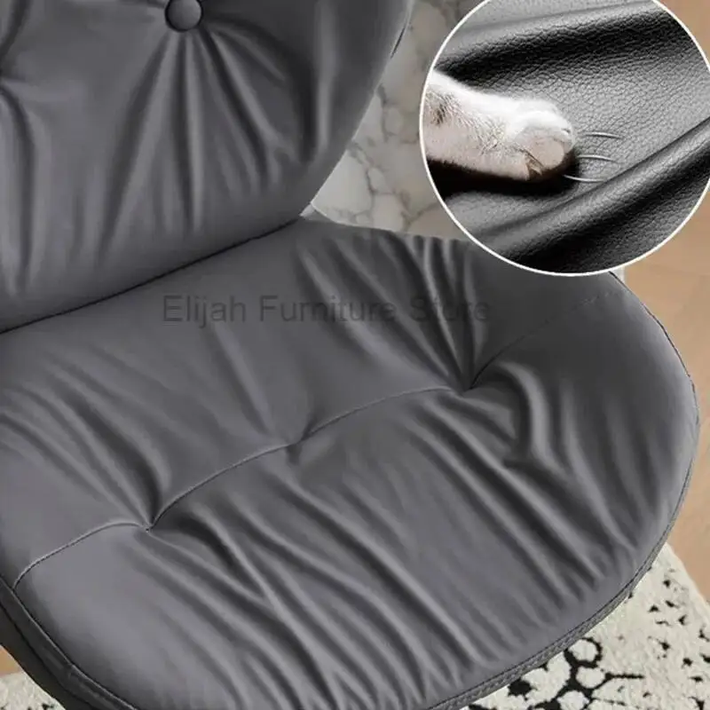 

Nordic PU-leather Bar Chairs Modern Relax Luxury Reception Bar Chairs Adjustable Minimalist Design Bar Furniture Cadeiras LLBC