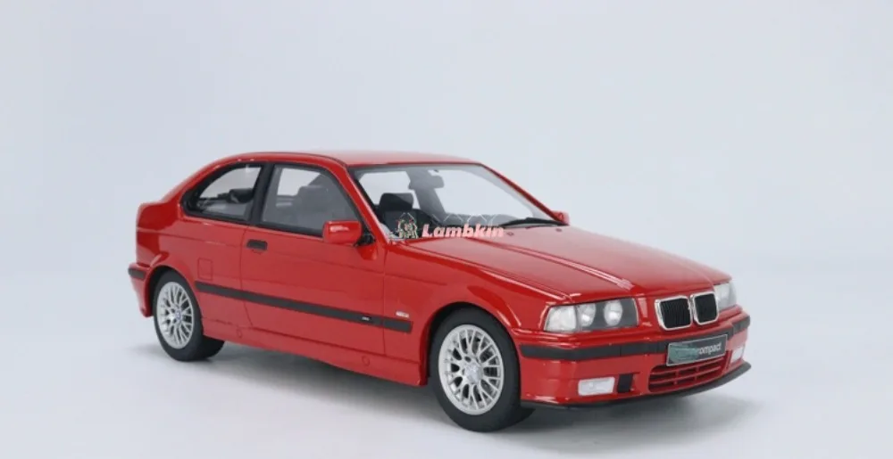 Otto 1:18 For BMW M3 E36 Compact Red Three Series Coupe Car Model Collectible Ornament Miniature