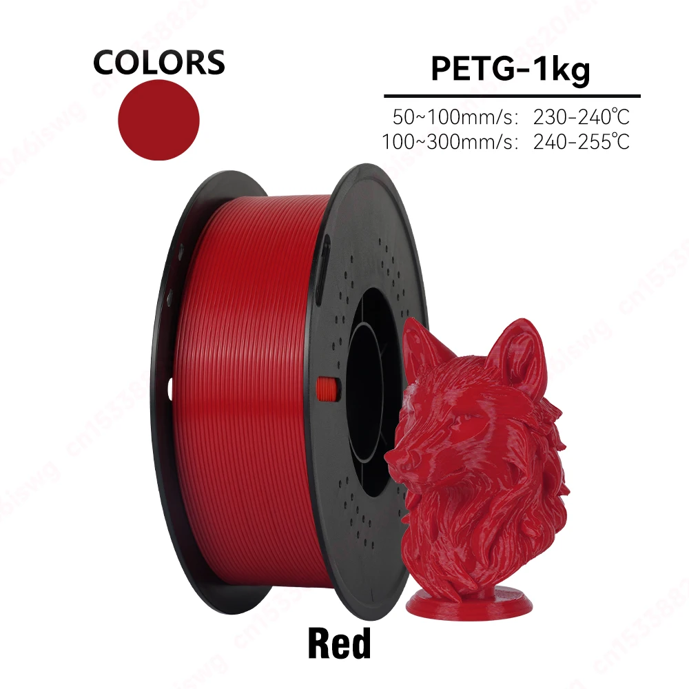 KINGROON 10KG/5KG/1KG PETG Filament 1.75mm Hoge Taaiheid Groothandel 10 Rolls/5Rolls/1Roll 3D Printing Materialen voor 3D Printer