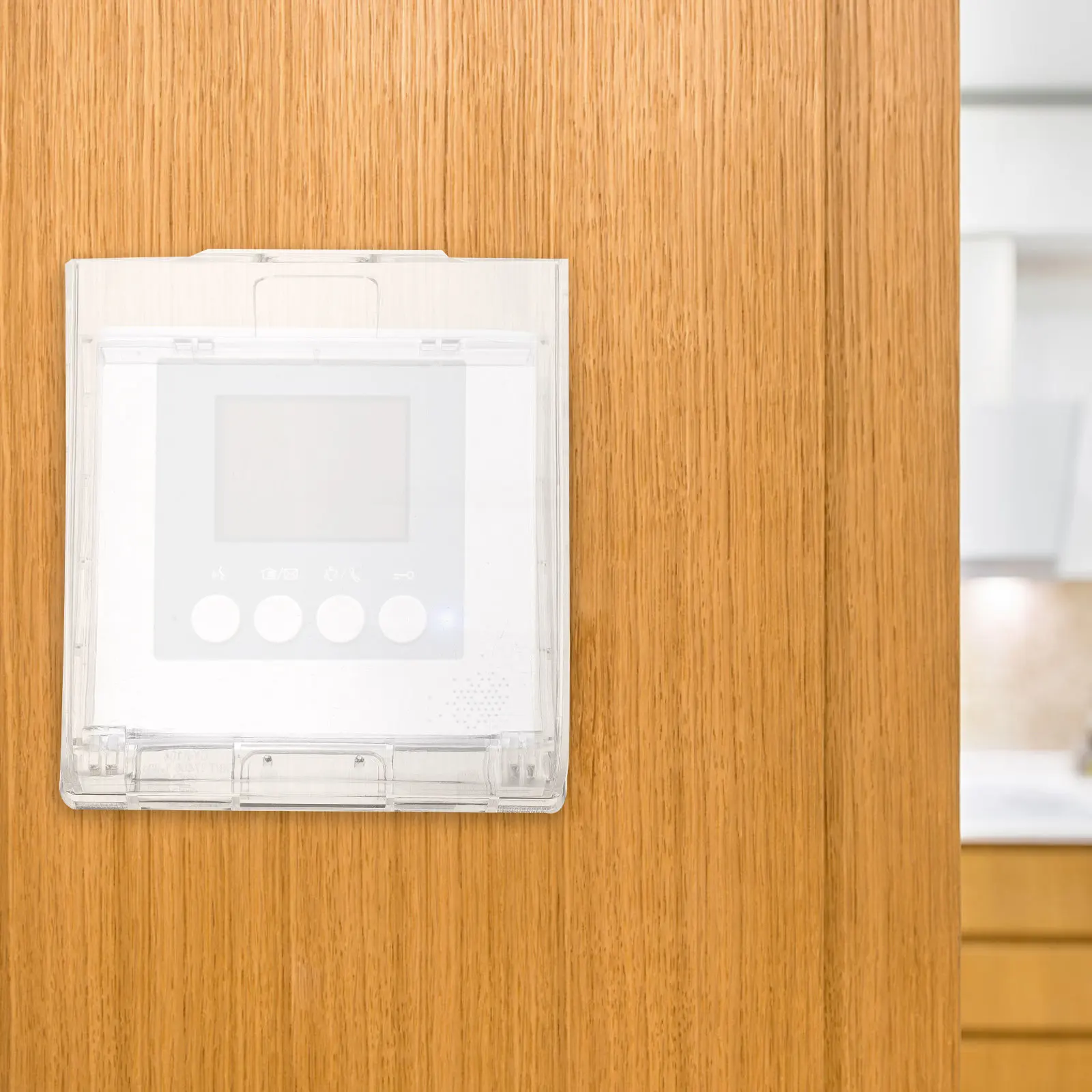 

Doorbell Protection Cover Transparent Splashproof Enclosure for Fingerprint Scanner and Door Entry Systems Heavy Duty