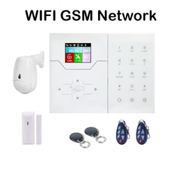 Wireless Focus WIFI GSM Alarm Host HA-VGW 85dB High Decibel French English Voice Words 12V Power Adapter Backup Battery Powered