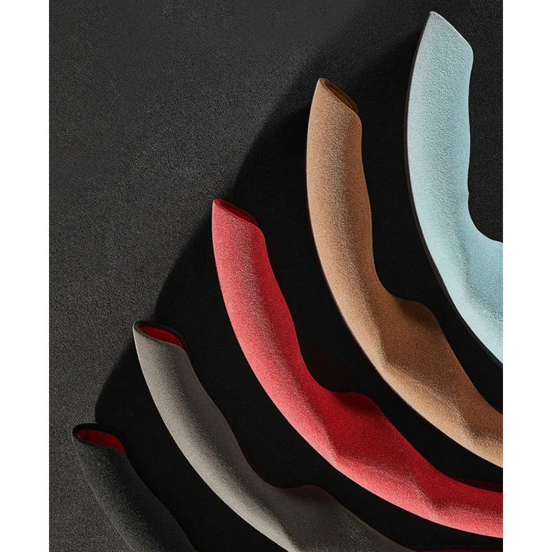 غطاء بطاقة عجلة قيادة السيارة من جلد الغزال مضاد للانزلاق لملحقات تسلا موديل 3 Y #6