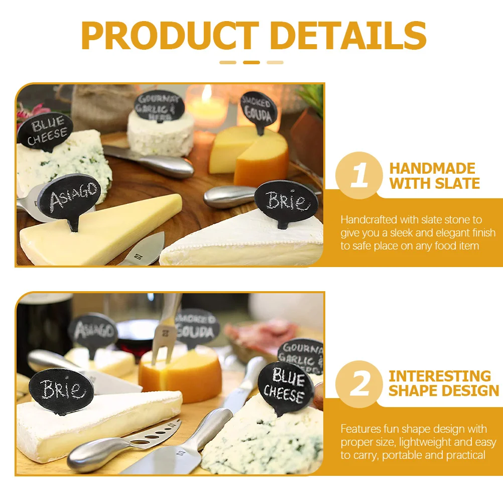 

1 set Reusable Cheese Labels Charcuterie Board Accessories Food Markers Dessert Decor Cupcake Toppers Party Buffet Tools