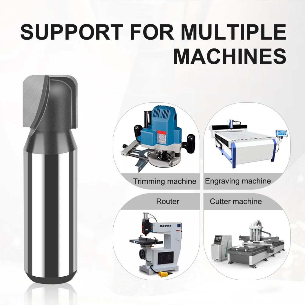 12mm 1/2in Shank Bowl & Tray Router Bit Round Nose fresa strumenti per la lavorazione del legno strumento per incisione