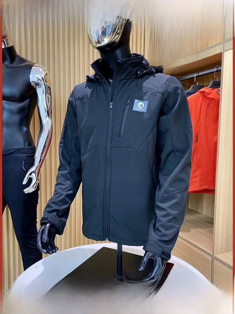 

Profional Outdoor Thiened Lamb Velvet Soft ell Jaet Breathable Waterproof Youth Faion Spring Autumn Winter Coat