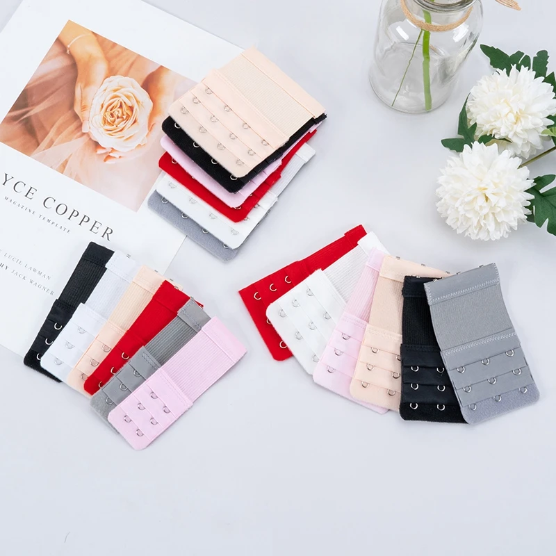 

3/4/6PCS Hook Bra Extender For Women's Elastic Bra Extension Strap Hook Clip Expander Adjustable 2/3/4 Bra Buckle Intimates