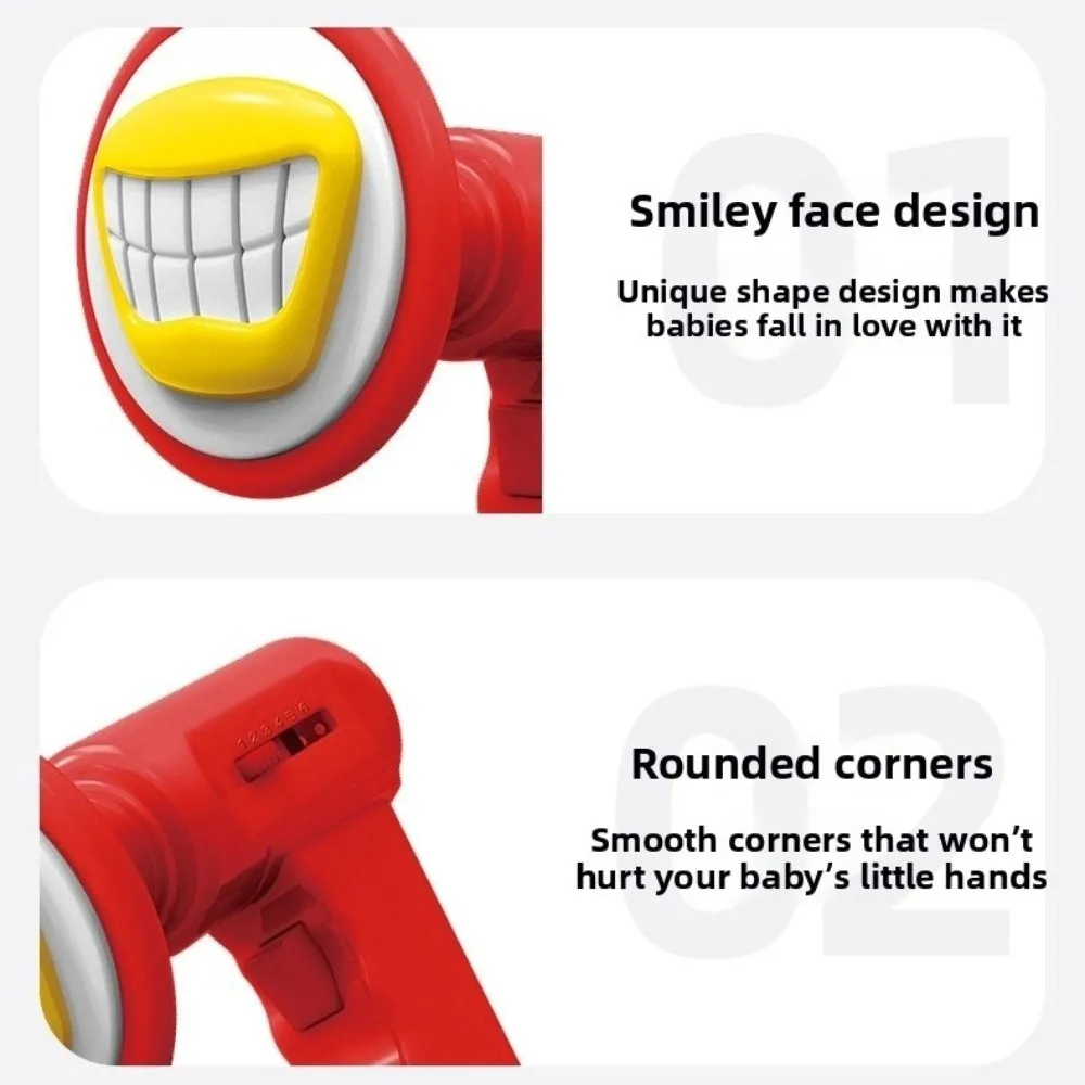 Con 6 efectos de sonido, juguete que cambia de voz para niños, Mini altavoz de voz para juegos de rol de boca grande, regalo, amplificador de mano para niños