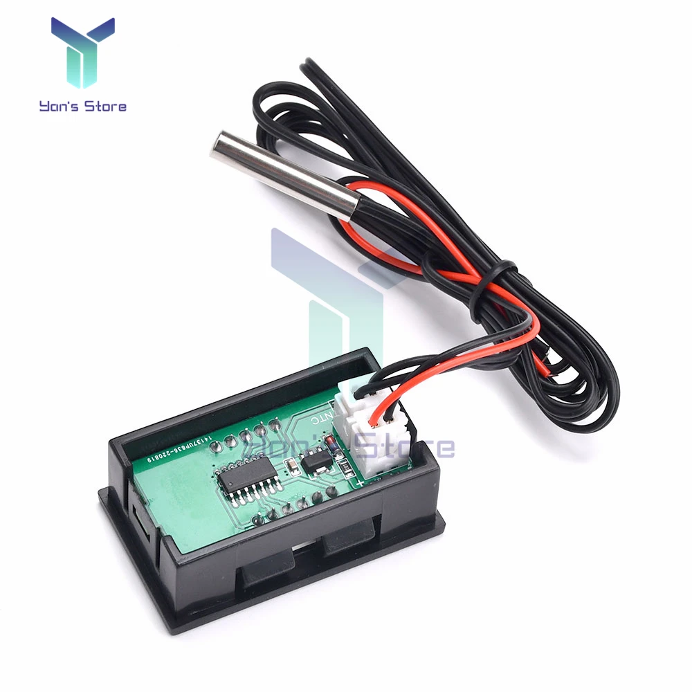 DC 4-30V Mini Digital LED Thermometer for 12V Car Temperature Monitor Panel Meter Measuring Range -50-120C + Temperature Probe