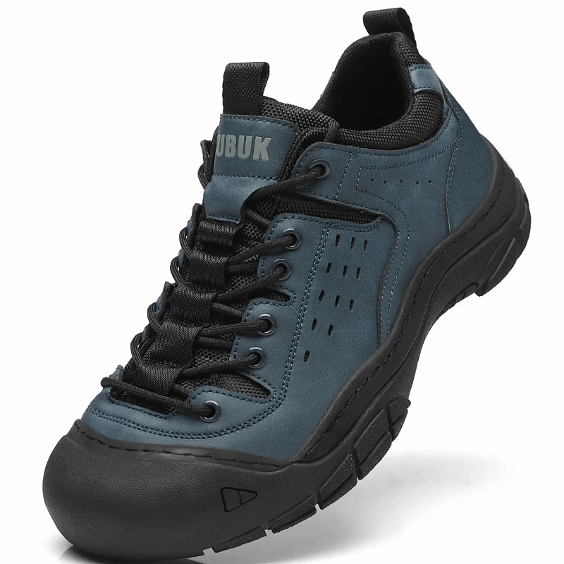 Men's Casual Large-Size Shoes, Comfortable Sneakers for All Seasons, Lace-Up Men's Shoes, Non-Slip and Wear-Resistant Hiking Boots, Trekking Boots, Breathable Uppers, Suitable for Daily Wear, Outdoor Travel, Mountaineering, Hiking, Wear-Resistant and Durable, Easy to Clean Walking Shoes