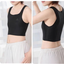 No Trace Pullover Vest Chest Flat Underwear Can Outwear Workout Tanks Breast Binders Slim Fit Straps Tank Sports Bra Binders
