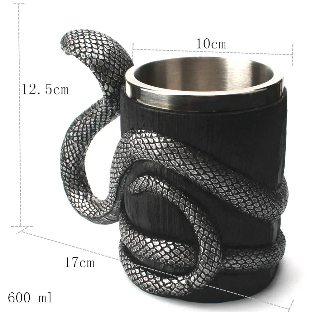 

Wooden Barrel Beer Cup Stainless Steel Beer Mug Double Wall Drinking Cups Viking Style Vintage Coffee Mugs Kitchen Supplies