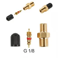 1/4 NPT 1/8 NPT M10*1 Automobile Tire Valve Core Motorcycle Tubeless Tire Screw Valve Tire Pressure Monitoring Tire Copper Valve