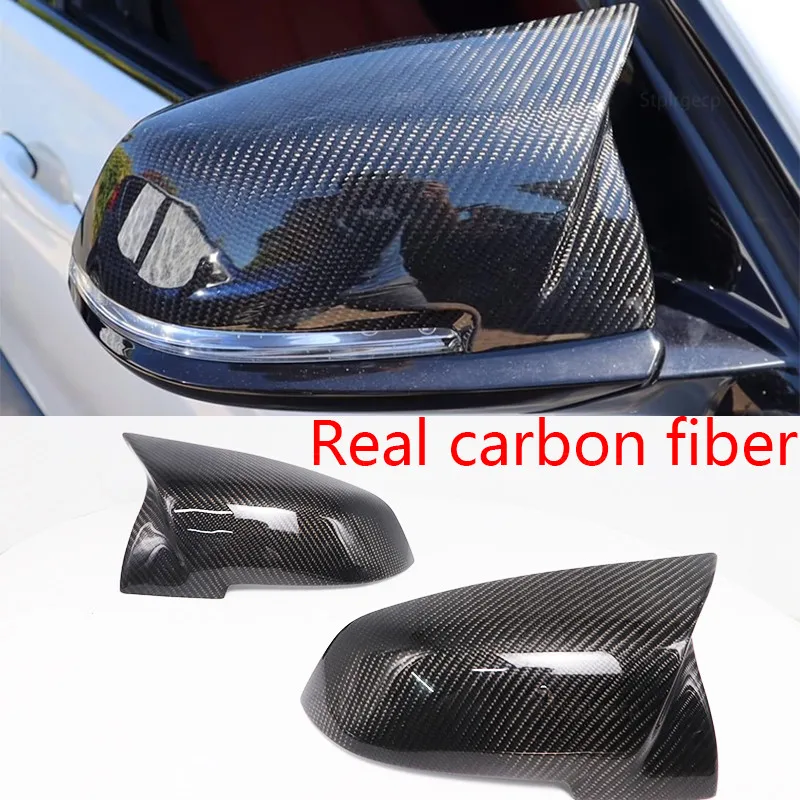 for BMW 1 2 3 4 x i3 series 320i 328i 330i 335i 218i 220i 228i 420i 428i 435i Real Carbon Fiber Rear View Mirror Cover Cap