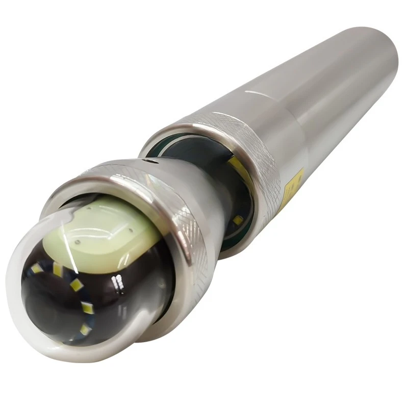 High definition rotating tube hole underwater video imager downhole probe pile foundation detection camera