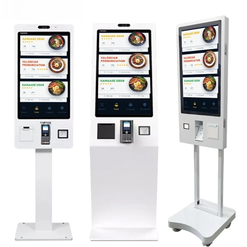 22 27 Touch Screen Self-service Kiosk Payment Terminal Self Ordering Kiosk Fast Food Self Ordering Kiosk